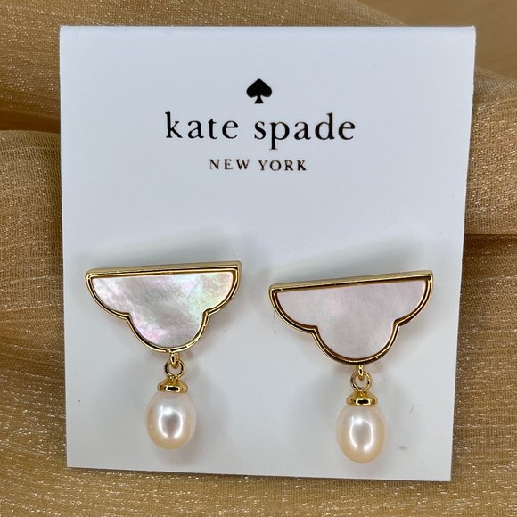 Kate Spade Into The Sky Cloud Drop Earrings (with GIFT BAG)